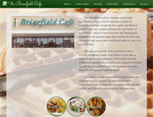 Tablet Screenshot of briarfieldcafe.com